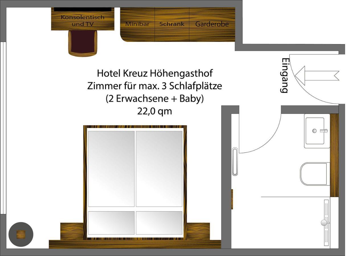 Hotel Kreuz Hoehengasthof Брайтнау Екстер'єр фото