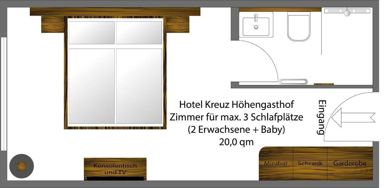 Hotel Kreuz Hoehengasthof Брайтнау Екстер'єр фото